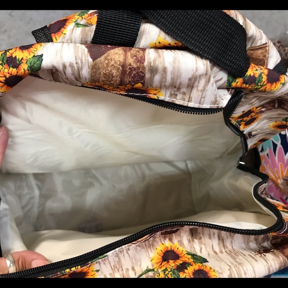 Large Sunflower Boots Backpack